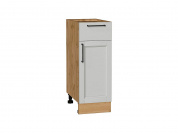 Шкаф нижний с 1-ой дверцей и ящиком Сканди 816*300*480 Grey Silkwood / Дуб Вотан