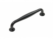 Ручка скоба мебельная URSULA RS433BL.4 115*20*33 BL Матовый черный
