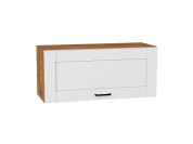 Шкаф верхний горизонтальный Лофт 358*800*320 Super White / Дуб Вотан