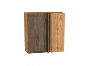 Шкаф верхний прямой угловой Флэт 716*700*345 Brown Casella Oak 2S / Дуб Вотан