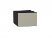 Шкаф верхний горизонтальный глубокий Фьюжн 358*500*576 Silky Grey / Graphite
