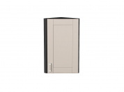 Шкаф верхний торцевой Лофт 716*300*306 Cream Silk / Graphite