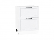 Шкаф нижний с 2-мя ящиками Сканди 816*600*480 White Silkwood / Белый