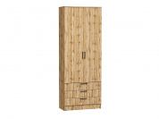 Шкаф двухстворчатый Стиль ШК-803 с ящиками 2110*800*376 Wotan Oak 2S