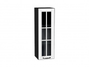 Шкаф верхний с 1-ой остекленной дверцей Дублин 920*300*318 Special White / Graphite