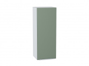 Шкаф верхний с 1-ой дверцей Фьюжн 920*350*320 Silky Mint / Белый