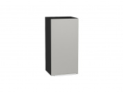 Шкаф верхний с 1-ой дверцей Фьюжн 716*350*320 Silky Light Grey / Graphite
