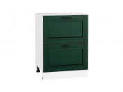 Шкаф нижний с 2-мя ящиками Дублин 816*600*478 Special Green / Белый