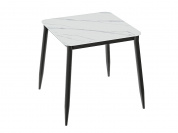 Стол Uni-Form-S.2B 800*800*750 SBlack/White Matt Marble