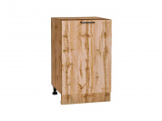 Шкаф нижний с 1-ой дверцей Флэт 816*500*478 Wotan Oak 2S / Дуб Вотан