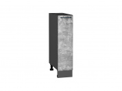 Шкаф нижний с 1-ой дверцей Флэт 816*200*478 Temple Stone 2S / Graphite