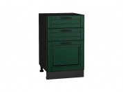 Шкаф нижний с 3-мя ящиками Дублин 816*500*478 Special Green / Graphite