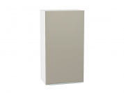 Шкаф верхний с 1-ой дверцей Фьюжн 920*500*320 Silky Grey / Белый