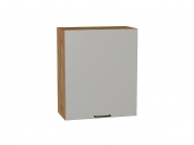 Шкаф верхний с 1-ой дверцей Флэт 716*600*318 Light Grey In 2S / Дуб Вотан