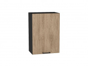 Шкаф верхний с 1-ой дверцей Флэт 716*500*318 Natural Casella Oak 2S / Graphite