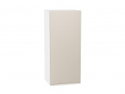 Шкаф верхний с 1-ой дверцей Фьюжн 920*400*320 Cream Silk / Белый