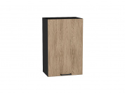 Шкаф верхний с 1-ой дверцей Флэт 716*450*318 Natural Casella Oak 2S / Graphite