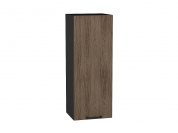 Шкаф верхний с 1-ой дверцей Флэт 920*350*318 Brown Casella Oak 2S / Graphite
