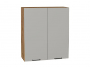Шкаф верхний с 2-мя дверцами Флэт 920*800*318 Light Grey In 2S / Дуб Вотан