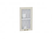 Комплект фасадов Ницца со стеклом для каркаса Ф-25 В400/ВУ590 712*396*16 Дуб крем