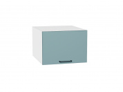 Шкаф верхний горизонтальный глубокий Флэт 358*500*574 Grey-green In 2S / Белый
