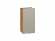 Шкаф верхний с 1-ой дверцей Фьюжн 716*350*320 Silky Grey / Дуб Вотан