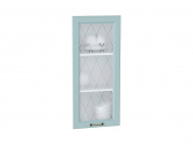 Комплект фасадов Ницца со стеклом для каркаса Ф-25Н В409 916*396*16 Голубой