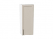 Шкаф верхний с 1-ой дверцей Сканди 920*350*320 Cream Silkwood / Белый