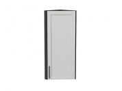 Шкаф верхний торцевой Сканди 920*300*306 Grey Silkwood / Graphite