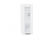Шкаф верхний с 1-ой остекленной дверцей Дублин 920*300*318 Special White / Белый