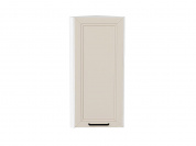 Шкаф верхний торцевой Нео 920*300*306 Cream Silk / Белый