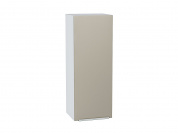 Шкаф верхний с 1-ой дверцей Фьюжн 920*350*320 Silky Grey / Белый