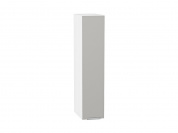 Шкаф верхний бутылочница Фьюжн 920*200*320 Silky Light Grey / Белый