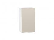 Шкаф верхний с 1-ой дверцей Фьюжн 716*400*320 Cream Silk / Белый