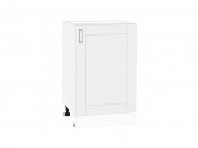Шкаф нижний с 1-ой дверцей Лофт 816*500*480 White Silk / Белый