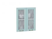 Комплект фасадов Ницца со стеклом для каркаса Ф-45 В600 712*596*16 Голубой