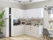 Евро Лайн-04 2140*1800/2150*600 Белый/Агат