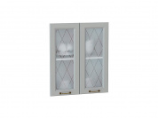 Комплект фасадов Ницца со стеклом для каркаса Ф-45 В600 712*596*16 Графит