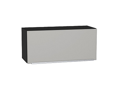 Шкаф верхний горизонтальный Фьюжн 358*800*320 Silky Light Grey / Graphite
