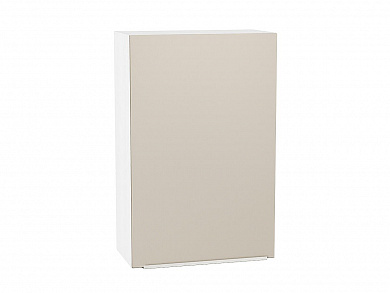 Шкаф верхний с 1-ой дверцей Фьюжн 920*600*320 Cream Silk / Белый