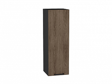 Шкаф верхний с 1-ой дверцей Флэт 920*300*318 Brown Casella Oak 2S / Graphite
