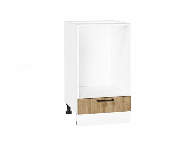 Шкаф нижний под духовку Флэт 816*450*476 Wotan Oak 2S / Белый