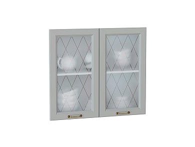 Комплект фасадов Ницца со стеклом для каркаса Ф-55 В800 712*792*16 Графит