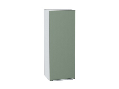 Шкаф верхний с 1-ой дверцей Фьюжн 920*350*320 Silky Mint / Белый