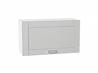 Шкаф верхний горизонтальный Лофт 458*800*320 Grey Silk / Белый