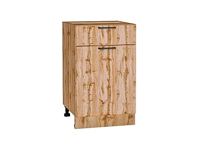 Шкаф нижний с 1-ой дверцей и ящиком Флэт 816*500*478 Wotan Oak 2S / Дуб Вотан