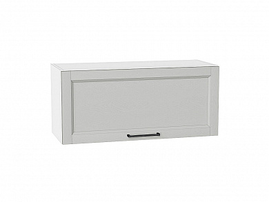 Шкаф верхний горизонтальный Сканди 358*800*320 Grey Silkwood / Белый
