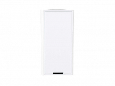 Шкаф верхний торцевой Фрейм 920*300*310 White Silk / Белый