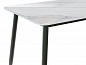 Стол Uni-Form-S2.2B 1300*700*750 SBlack/White Gloss Marble