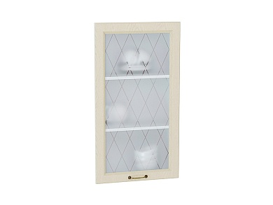 Комплект фасадов Ницца со стеклом для каркаса Ф-35Н В509 916*496*16 Дуб крем